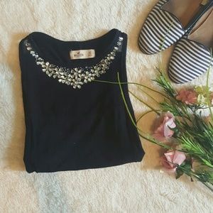 Tank top with embellishment