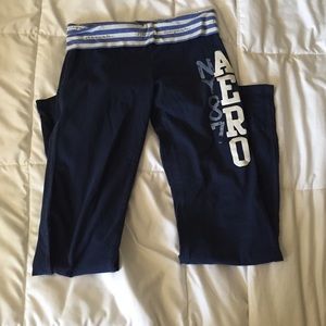 Navy blue aero yoga pants
