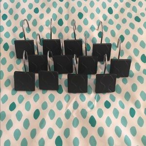 Shower curtain hooks