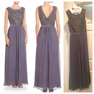 Aidan Mattox beaded bodice gown