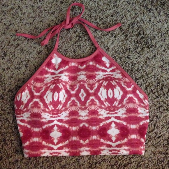 F21 Workout halter top