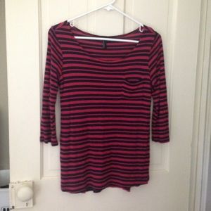 Striped shirt with pocket