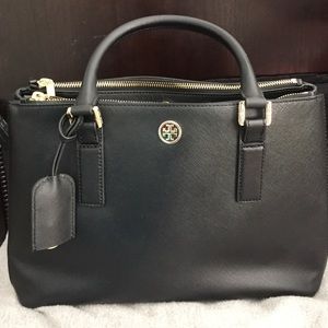 Tory Burch Mini Robinson Double Zip Tote