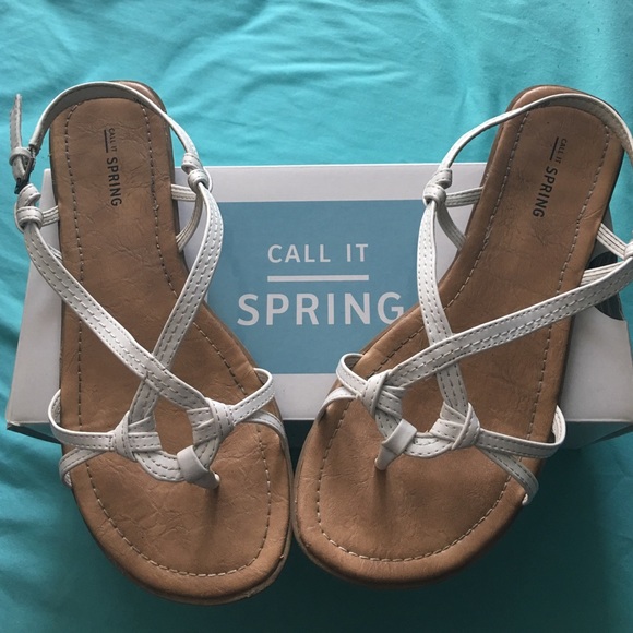 Call It Spring Puntagorda White Sandals