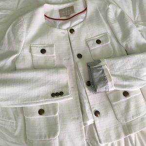 Banana Republic textured four-pocket blazer