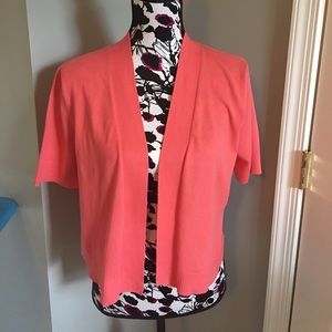 Orange cardigan from Dress Barn