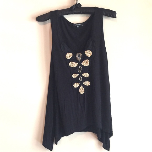Soprano Tops - ❌sold in bundle❌Soprano beaded asymmetrical tank