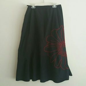 Adorable black and red skirt!