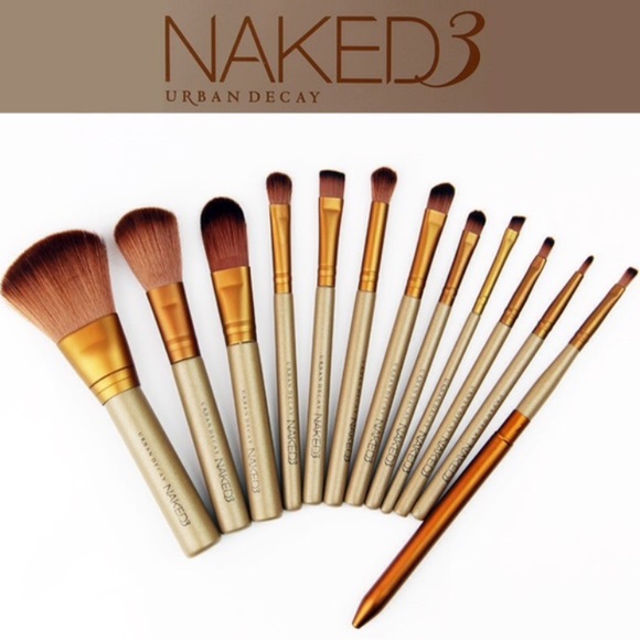 Naked 3 Makeup Brushes & Case