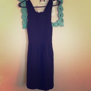 F21 black dress.