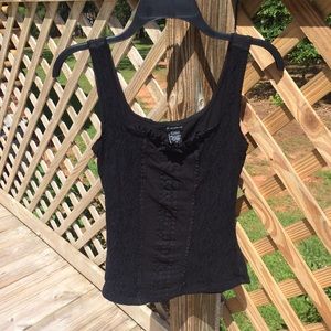 Lace Accented Tank Top