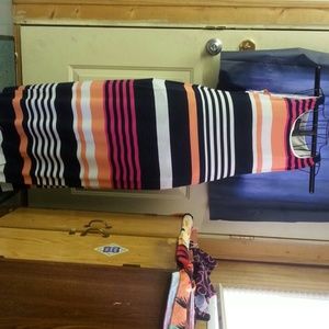 Multi colored sleeveless maxi dress