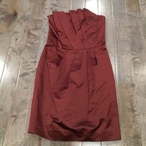 French Connection burgundy cocktail gown