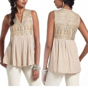 Anthropologie Tiny Ardita Crochet tank