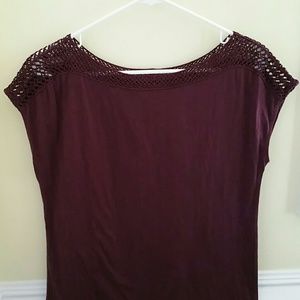 LOFT Deep Purple Top