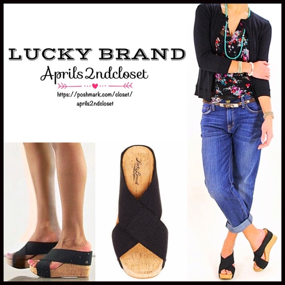 LUCKY BRAND SANDALS Wedge Platforms - Picture 5 of 8