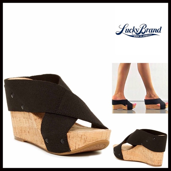 LUCKY BRAND SANDALS Wedge Platforms - Picture 2 of 8