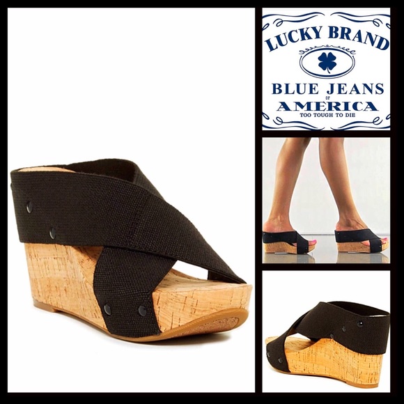 LUCKY BRAND SANDALS Wedge Platforms - Picture 7 of 8