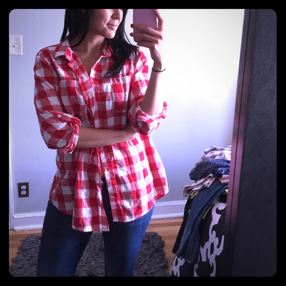 Checkered long sleeve