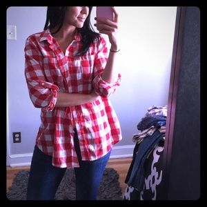 Checkered long sleeve