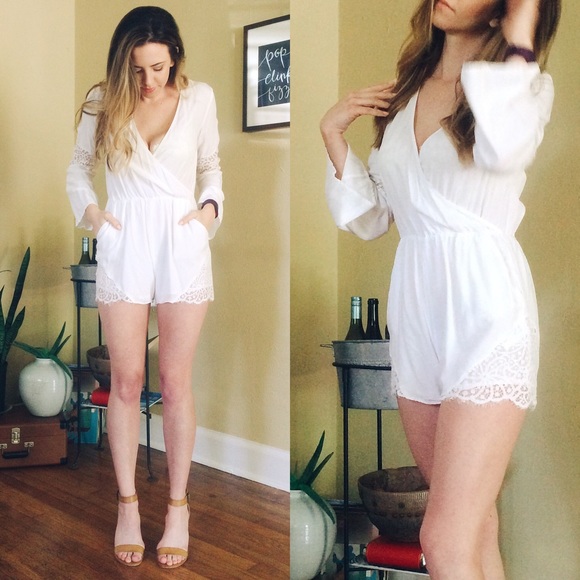 h&m white romper