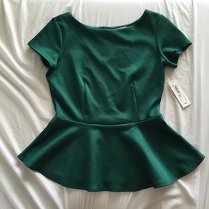 Short Sleeve Peplum Top