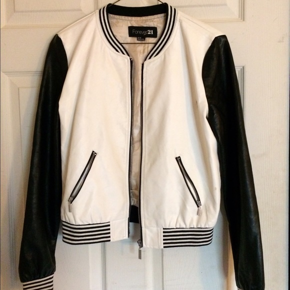 black and white bomber jacket