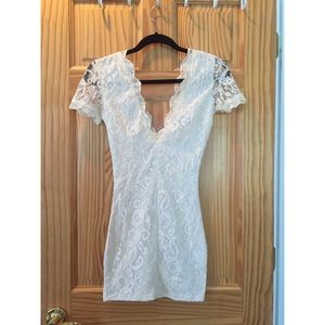 White lace dress from Tobi