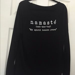 Terry super soft pullover namaste sweater