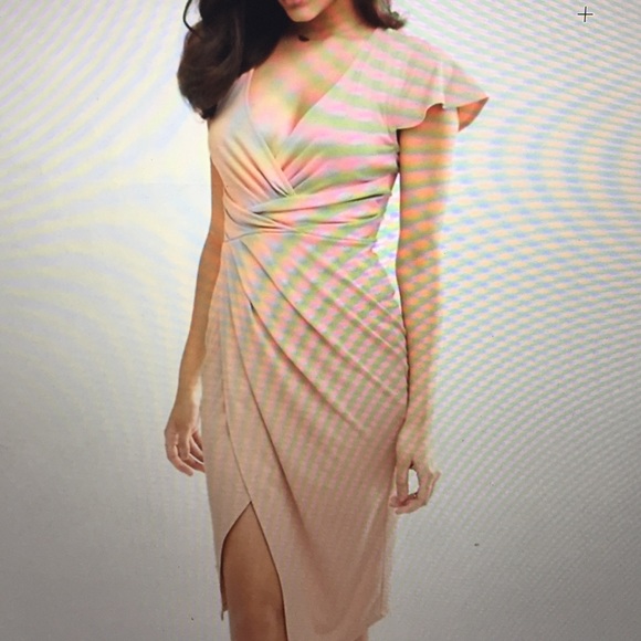 ASOS front wrap midi dress