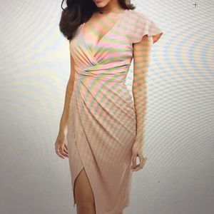 ASOS front wrap midi dress