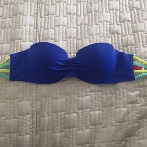 strapless swim top