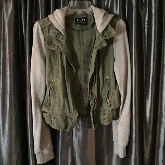 Olive jacket.