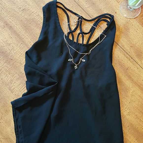 Sexy black tank top