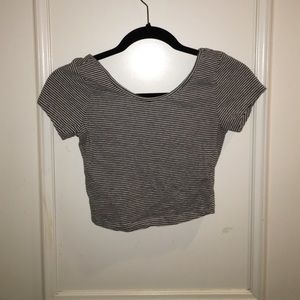Striped crop top