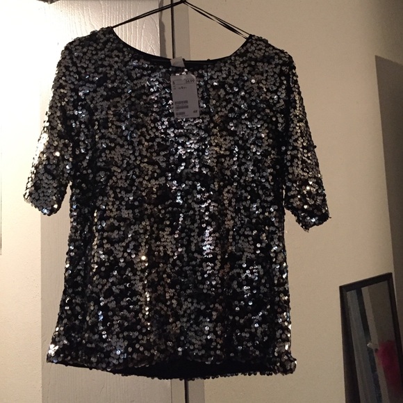 H&M sequin top