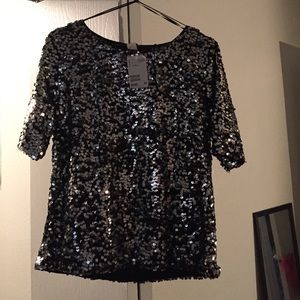 H&M sequin top
