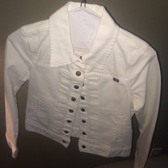 White jean jacket