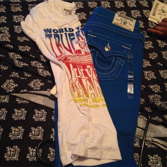 True religion shirt and pants