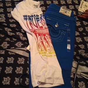 True religion shirt and pants