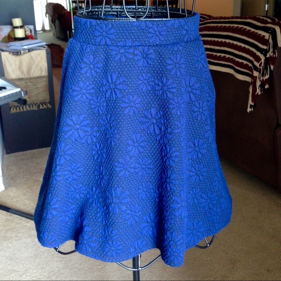 Joe Benbasset blue floral skirt