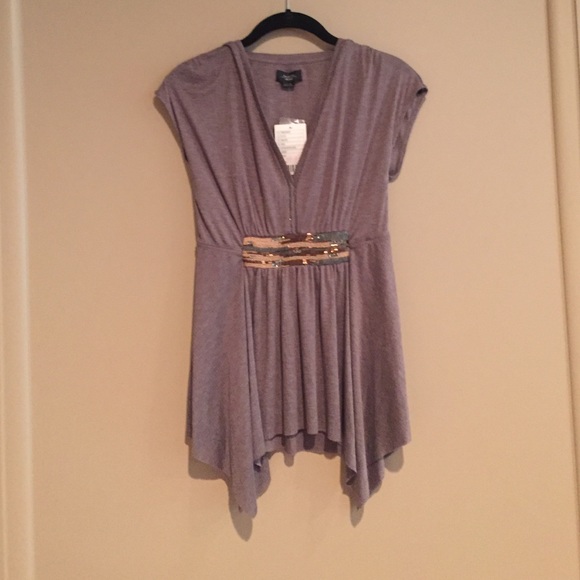 Anthropology beaded tank top