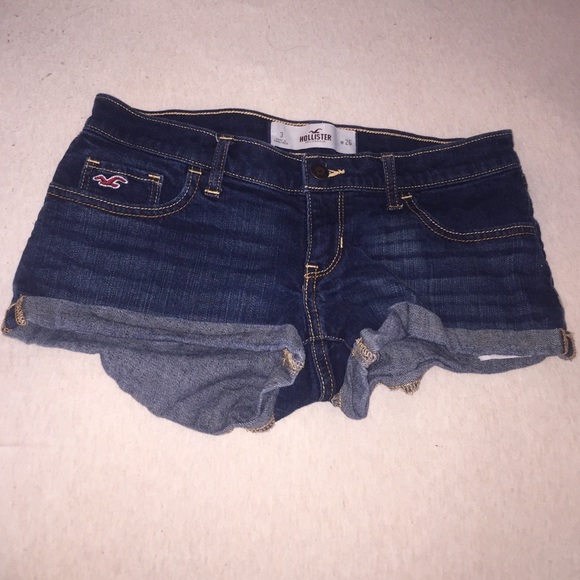 Hollister dark wash Jean shorts