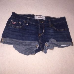 Hollister dark wash Jean shorts