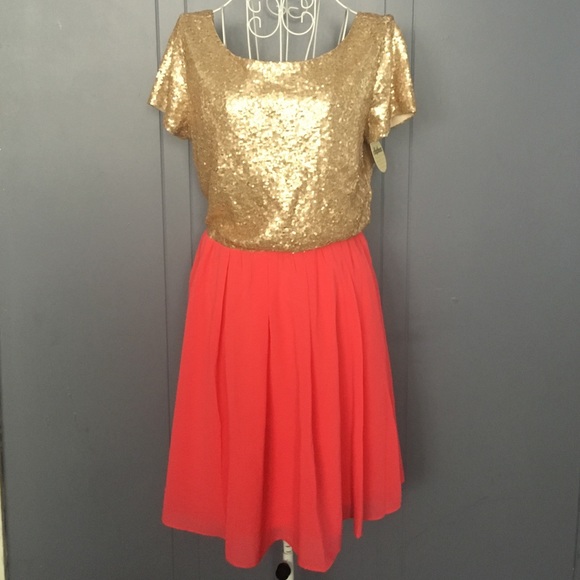 Sequin Gold Party Dress