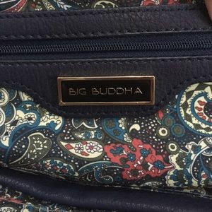 Navy Big Buddha shoulder bag