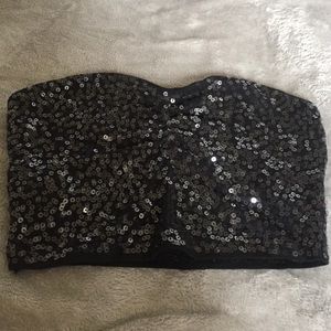 black sequence bandeau