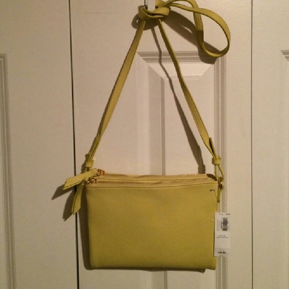 Old Navy Handbags - Yellow Synthetic Leather Crossbody Purse