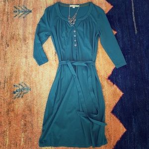 Boden Green Casual Belted Dress 4R