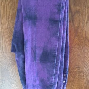 [Forever 21] Purple and black "washed" look jeans